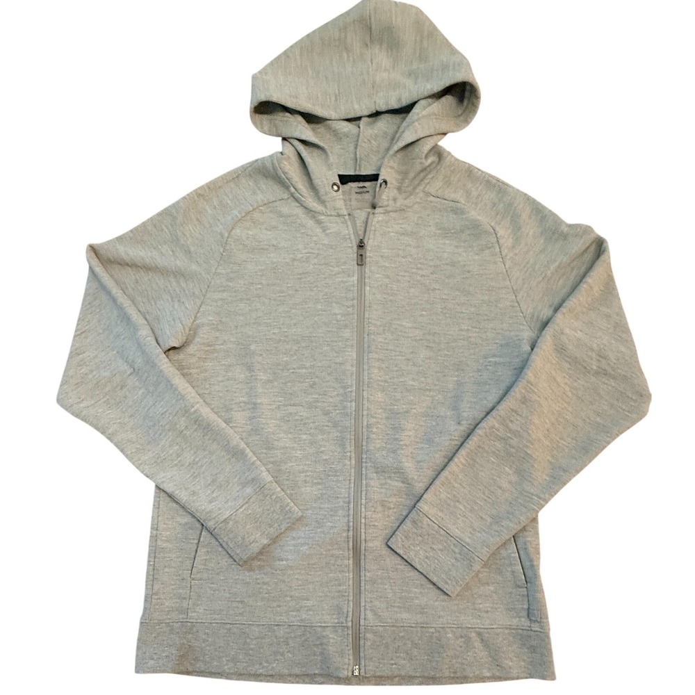 VRST Hoodie Mens Medium Gray Full Zip Waffle Knit Full Zip Jacket Sweatshirt